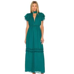 House of Harlow 1960 x REVOLVE Loraine Maxi Dress in Deep Teal Size S
